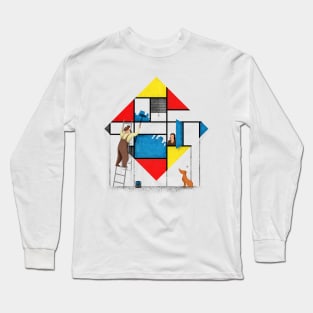 Mondri an' his house Long Sleeve T-Shirt